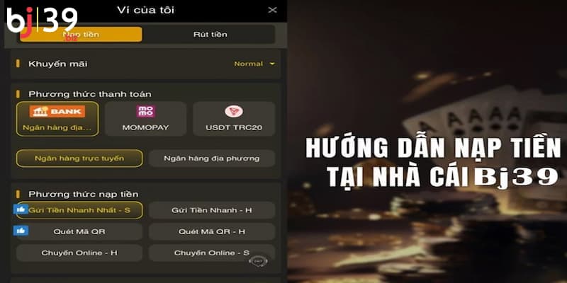 Nạp tiền vào BJ39
