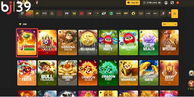 Tìm tựa game trên sảnh chơi slot game
